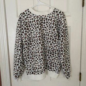 Cheetah Print Pullover Sweater